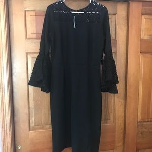New York & Company Lace Bell Sheath Dress